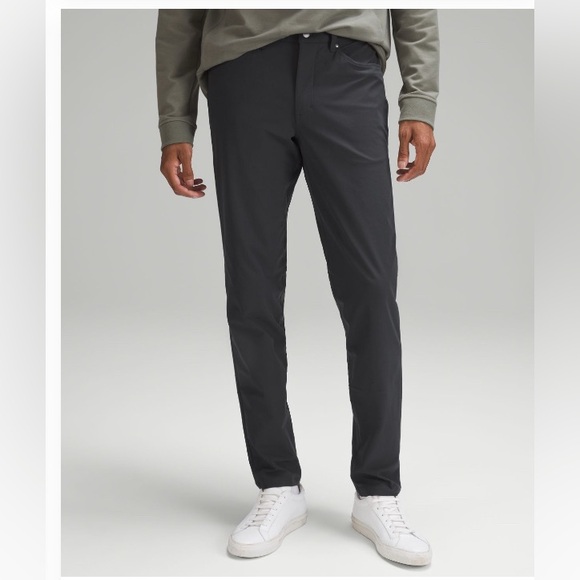 Lululemon ABC slim-fit 5 pocket pant warpstreme 36x34 obsidian grey - Picture 1 of 4